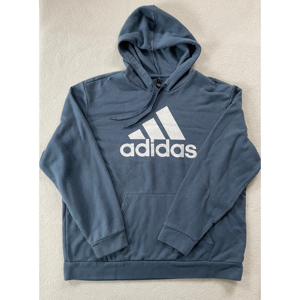Adidas Mens 2XL Hoodie Blue Golf Logo‎ Pullover Sweatshirt ADVR0801